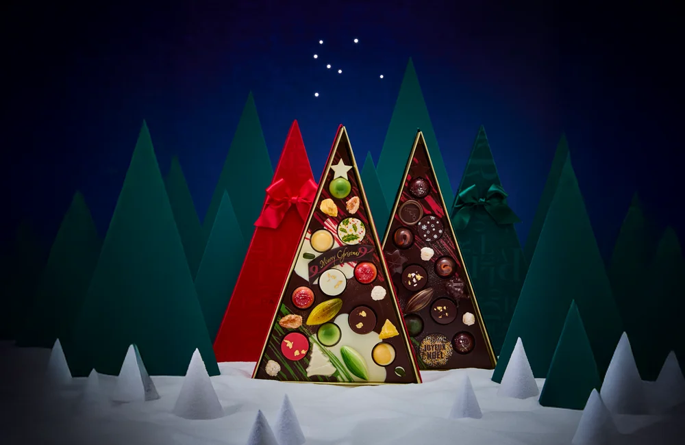 クリスマスツリーショコラ（赤・緑）